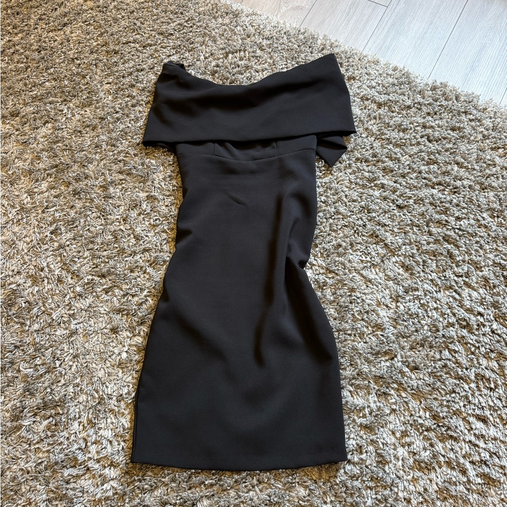 Elegant Black Off-Shoulder Dress